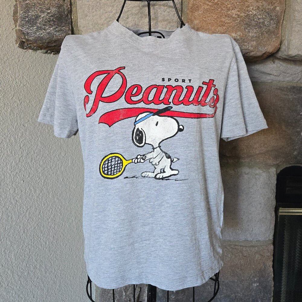 Peanuts Sports T-Shirt Snoopy & Badminton